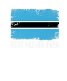 Discover Distressed Botswana Flag Best Father Ever Family