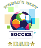 Discover Soccer dad colorful text father's day sports