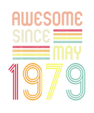 Discover 43 Year Old Awesome Since May 1979 Gifts 50Th Birt