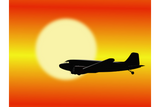 Discover DC-3 pass sun.