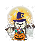 Discover Funny Halloween Shih Tzu Witch Pumpkin Mummy Dog L