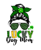 Discover One Lucky Dog Mom Messy Bun St Patrick Day Cute Do
