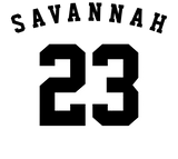 Discover Athletic sports grey white custom name number cute