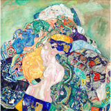 Discover Colorful Classic Baby (Cradle) by Gustav Klimt