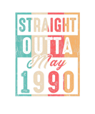 Discover Vintage Straight Outta May 1990 Retro 30Th Birthda