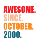 Discover Awesome Since October 2000 Vintage Personalized Bi