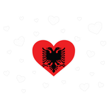 Discover Albania Love heart flag design Polo