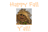 Discover Happy Fall, Y'all!-Scarecrow-