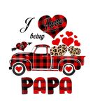 Discover I Love Being A Papa Red Truck Heart Leopard For Ch