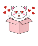 Discover Cat Kawaii Valentines Day Cute Kitten Heart V-Day