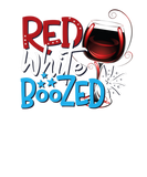 Discover Red White And Boozed Wine Funny 4Th July And Ameri
