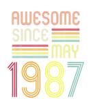 Discover 35 Year Old Awesome Since May 1987 Gifts 50Th Birt