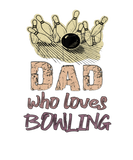 Discover Dad Loves Bowling Pin Men Bowler Sport Coach Train