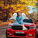 Discover Picture of Angel on the car