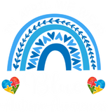 Discover In April We Wear Blue rainbow Autism Awareness T-S