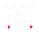Discover Jordan Tenth Birthday With Name 10 Year Old
