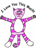 Discover "I Love You This Much" Pinky Cat