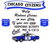 Discover Vintage Chicago Police Operation Crime Stop