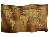 Discover Textured WORLD MAP on Parchment
