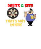 Discover Mens Darts And Beer Thats Why Im Here Funny Dart