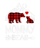Discover Mommy Bear Christmas Pajama Red Plaid Buffalo