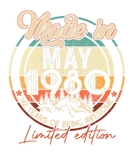 Discover Made In May 1980 42 Birthday Vintage Gifts