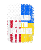 Discover Retro Ukrainian American Flag I Stand With Ukraine