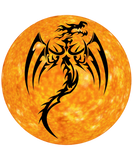 Discover Orange Sun and Tribal Dragon