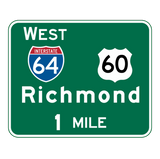Discover Richmond, VA Road Sign
