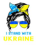 Discover Messy Bun Hair Ukraine Ukrainian Flag Girl Support