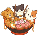 Discover Kawaii Cute Anime Cats Otaku Japanese Ramen Noodle