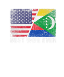Discover Retro US Comoros Flag Best Wife Ever Funny Mother'