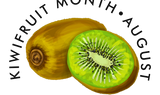 Discover Kiwifruit Month, watercolor kiwi