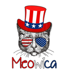 Discover Red White Blue Patriotic Cat 4Th July Meowica Amer