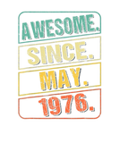 Discover Awesome Since May 1976 Vintage 46 Year Old 46Th Bi