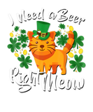 Discover Right Meow Cat In Leprechaun Hat St. Patrick's Day