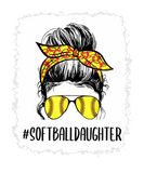 Discover Bleached Daughter Life Softball Daughter Messy Bun