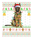 Discover Xmas Lighting Santa Hat German Shepherd Dog Ugly C