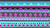 Discover Bright Blue and purple tribal pattern
