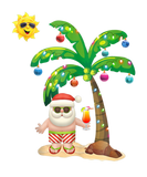 Discover July Christmas Palm Tree Mid Year Santa Claus Beac