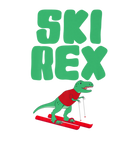 Discover Funny Dinosaur T Ski Rex On Skis Skiing Graphic De