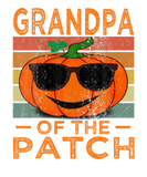 Discover Mens Vintage Grandpa Of The Patch Pumpkin Hallowee