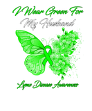 Discover Butterfly I Wear Green For My Husband Lyme Disease