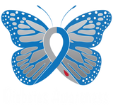 Discover Diabetes Butterfly Awareness Ribbon