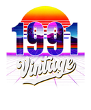 Discover Vintage 1991 Retro 30Th Birthday Vaporwave 30'S St