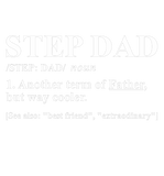Discover Step Dad Funny Definition White Text