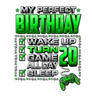 Discover Wake Up Turn 20 Game All Day Gamer 20Th Birthday P