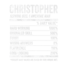Discover Mens Christopher Nutrition Personalized Name
