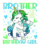 Discover Brother Of The Birthday Girl Flossing Unicorn Brot