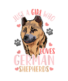 Discover Just a Girl Who Loves German Shepherds Cute Gifts